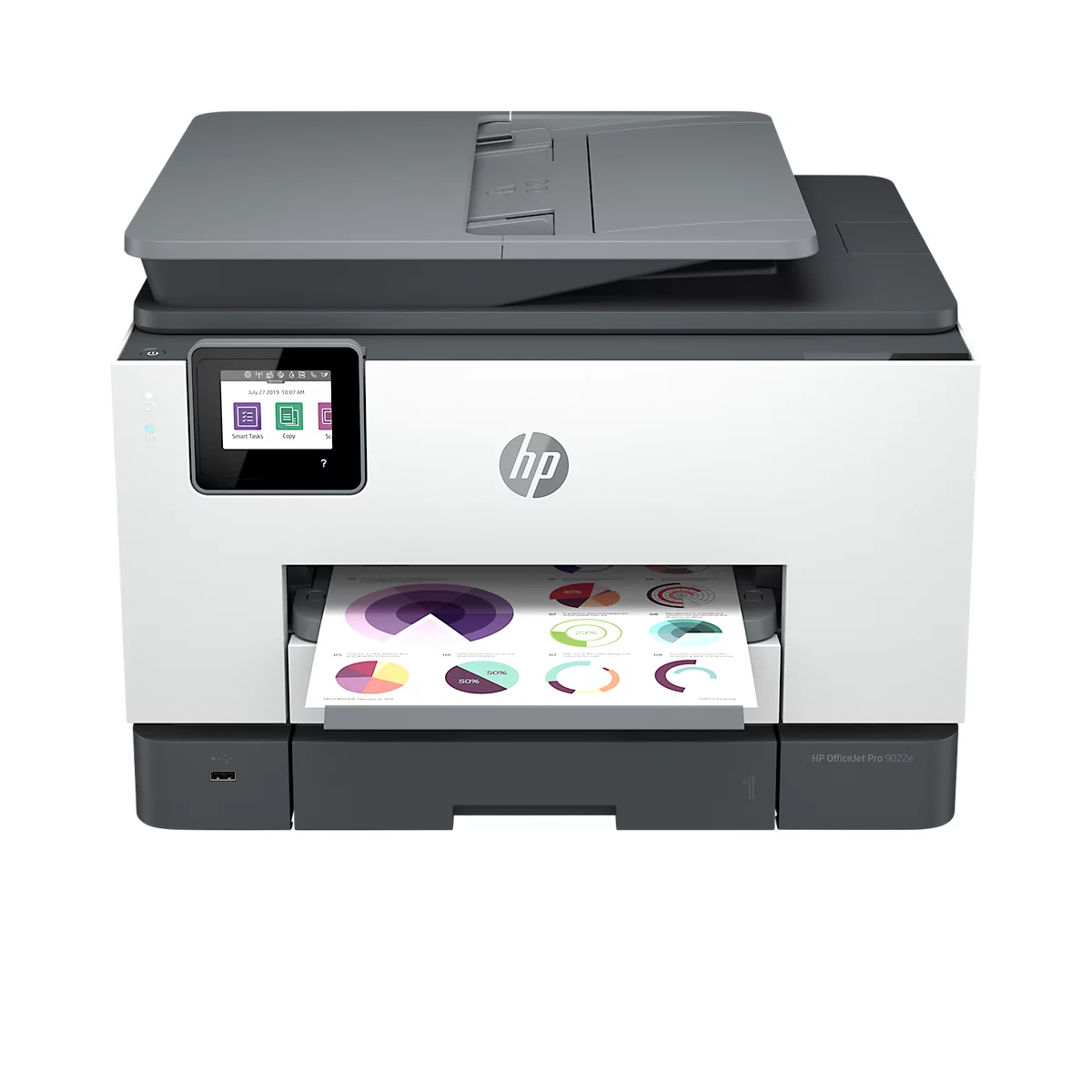 Tintenstrahl-Multifunktionsgerät HP OfficeJet Pro 9022e, Farbe/SW, 4-in-1, USB/LAN/WLAN, Auto-Duplex/Mobildruck, bis A4, inkl. CMYK-Tintenpatronen