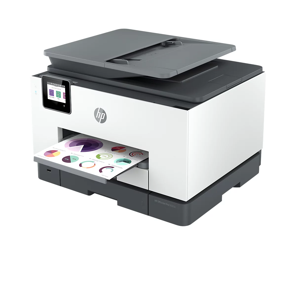 Tintenstrahl-Multifunktionsgerät HP OfficeJet Pro 9022e, Farbe/SW, 4-in-1, USB/LAN/WLAN, Auto-Duplex/Mobildruck, bis A4, inkl. CMYK-Tintenpatronen