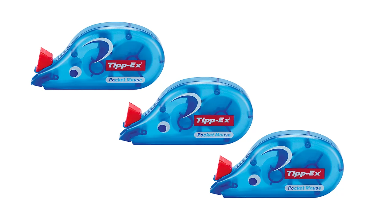 Tipp-Ex® Roller correcteur Pocket Mouse, 4,2 mm x 10 m, 3 pièces acheter à  prix avantageux