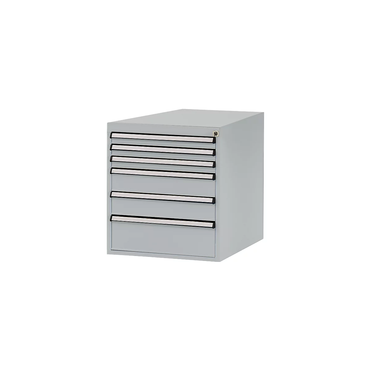 Tiroirs inférieurs Manuflex, pour établi Profi de profondeur 700 mm, alu argent