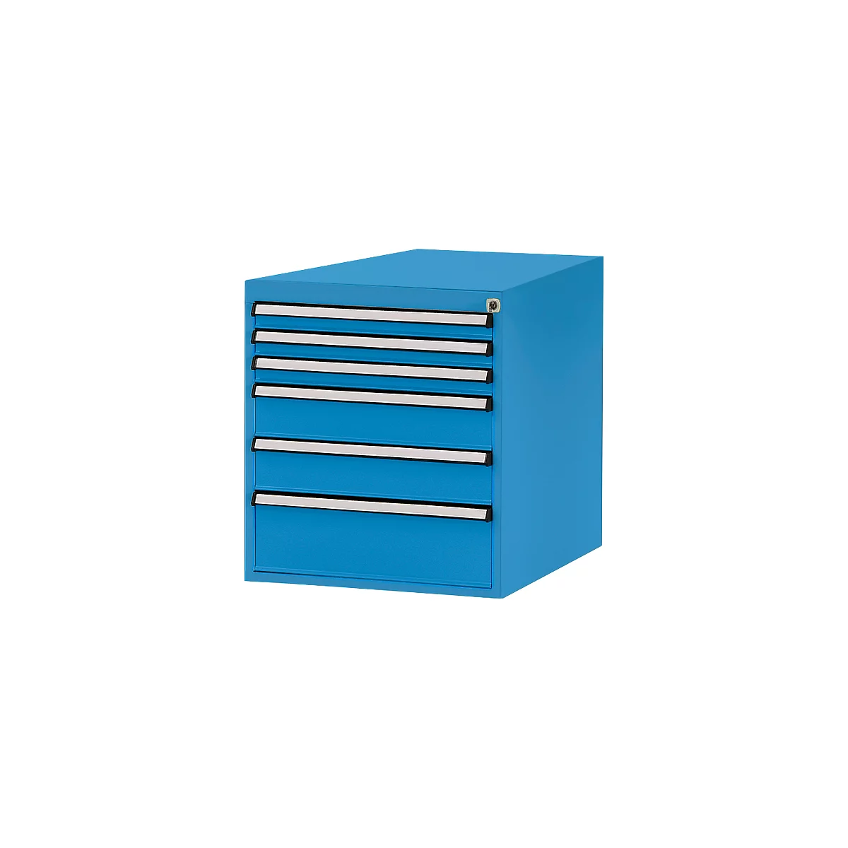 Tiroirs inférieurs Manuflex, pour établi Profi de profondeur 700 mm, bleu clair