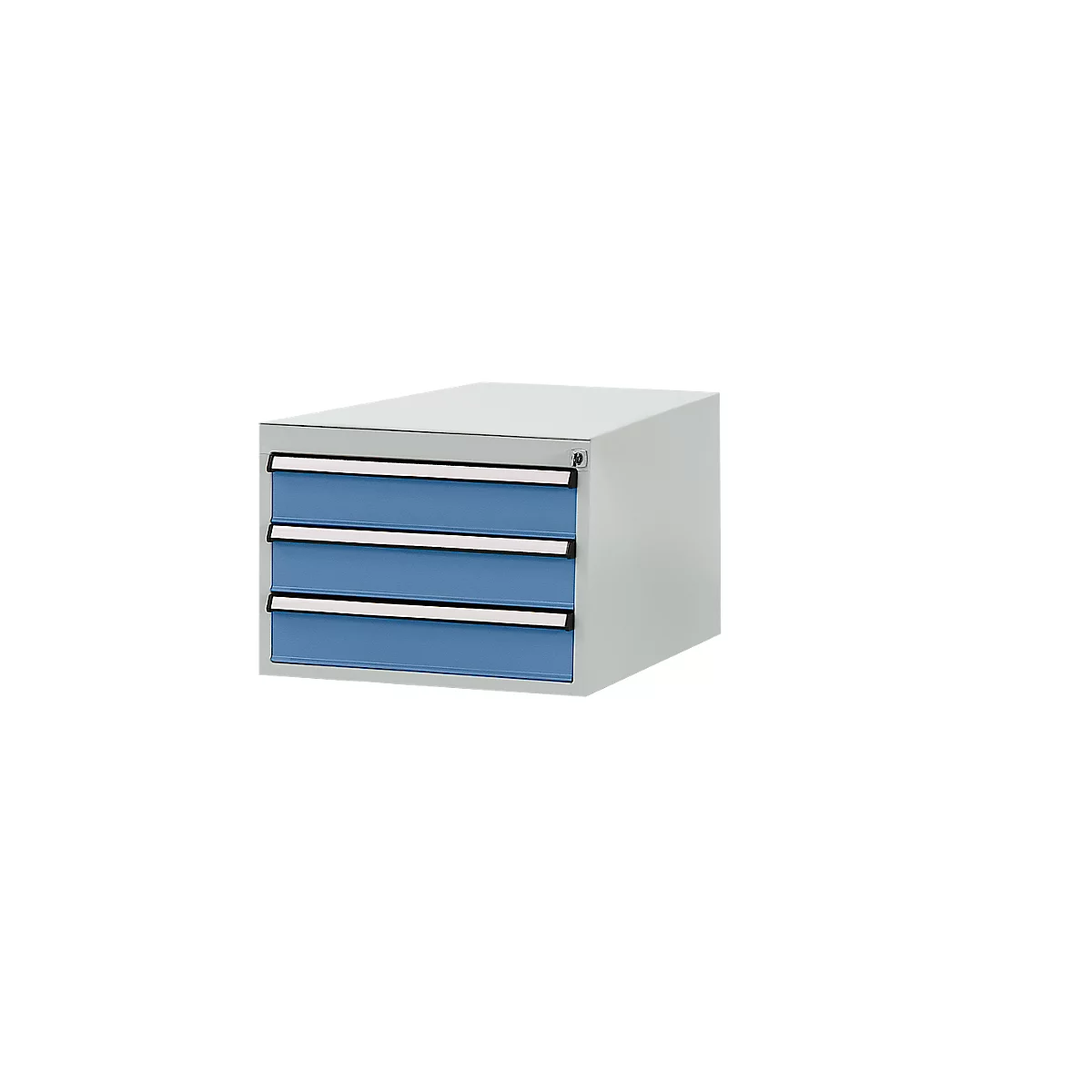 Tiroirs inférieurs Manuflex, pour établi Profi de profondeur 700 mm, gris clair/bleu brillant