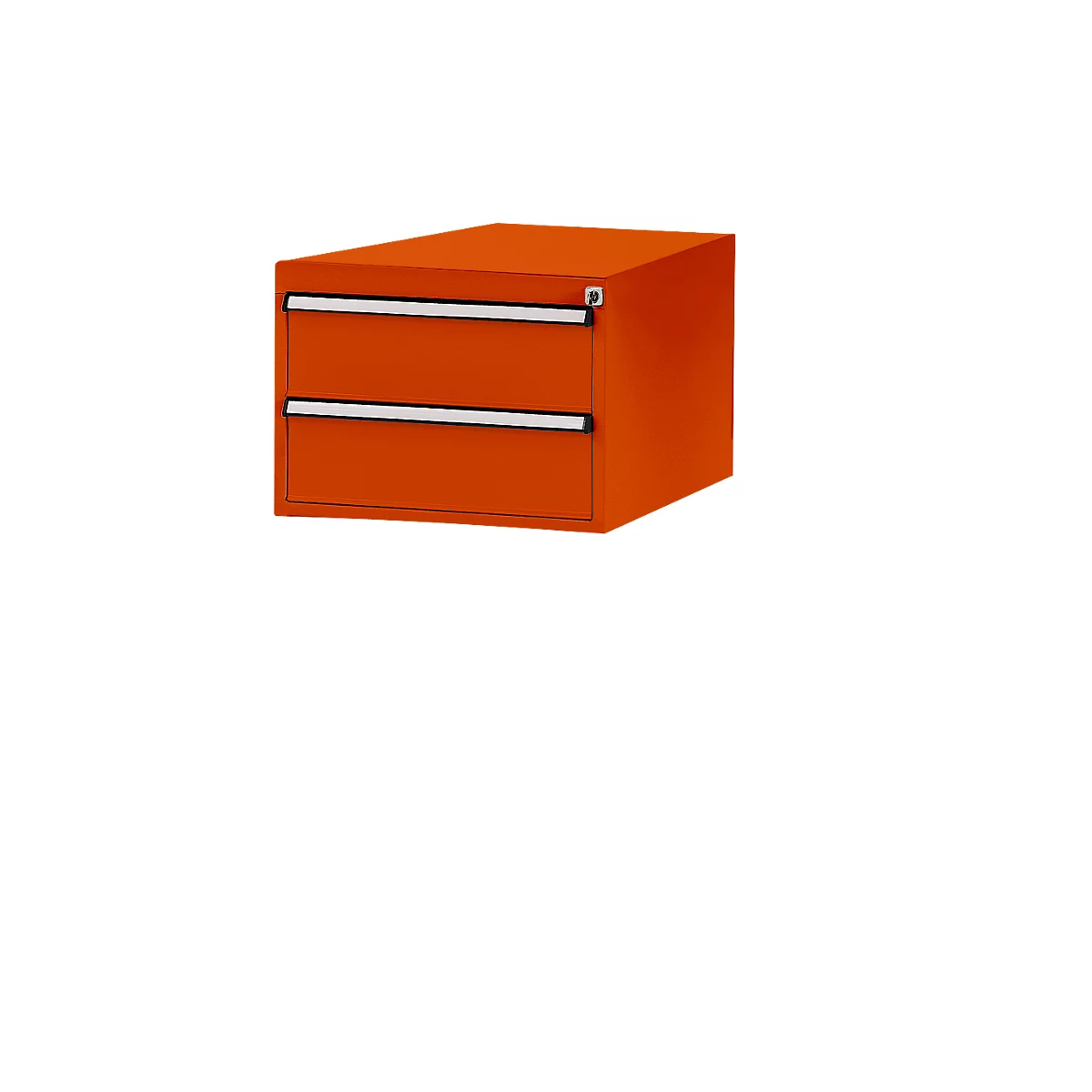 Tiroirs inférieurs Manuflex, pour établi Profi de profondeur 700 mm, rouge orangé