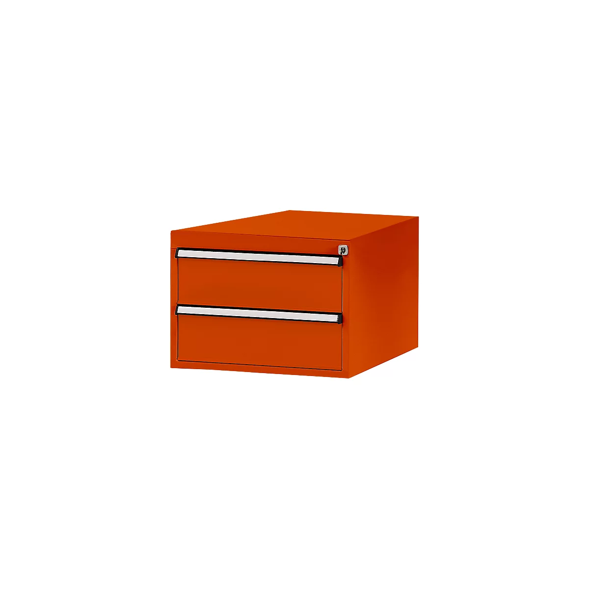 Tiroirs inférieurs Manuflex, pour établi Profi de profondeur 700 mm, rouge orangé