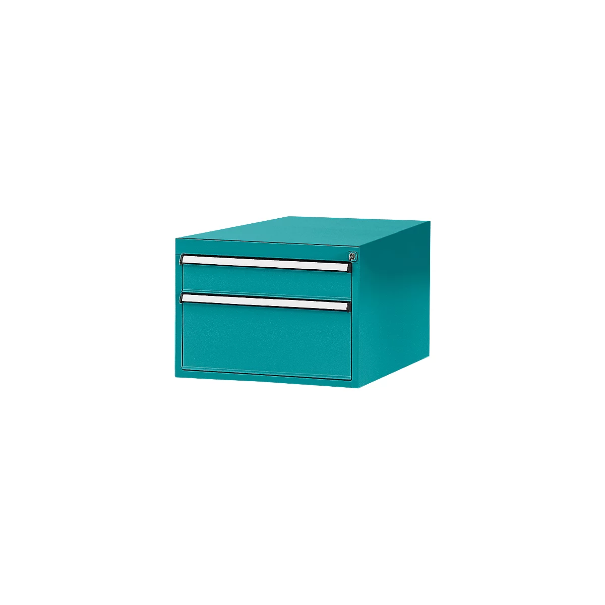 Tiroirs inférieurs Manuflex, pour établi Profi de profondeur 700 mm, turquoise
