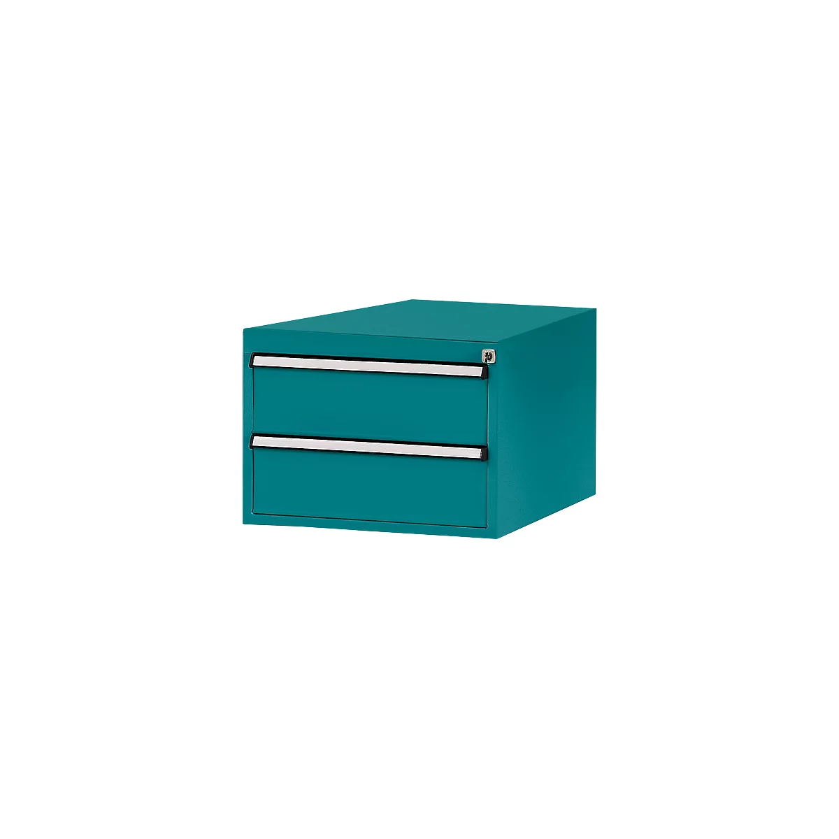 Tiroirs inférieurs Manuflex, pour établi Profi de profondeur 700 mm, turquoise