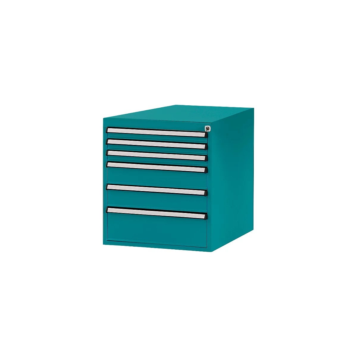 Tiroirs inférieurs Manuflex, pour établi Profi de profondeur 700 mm, turquoise
