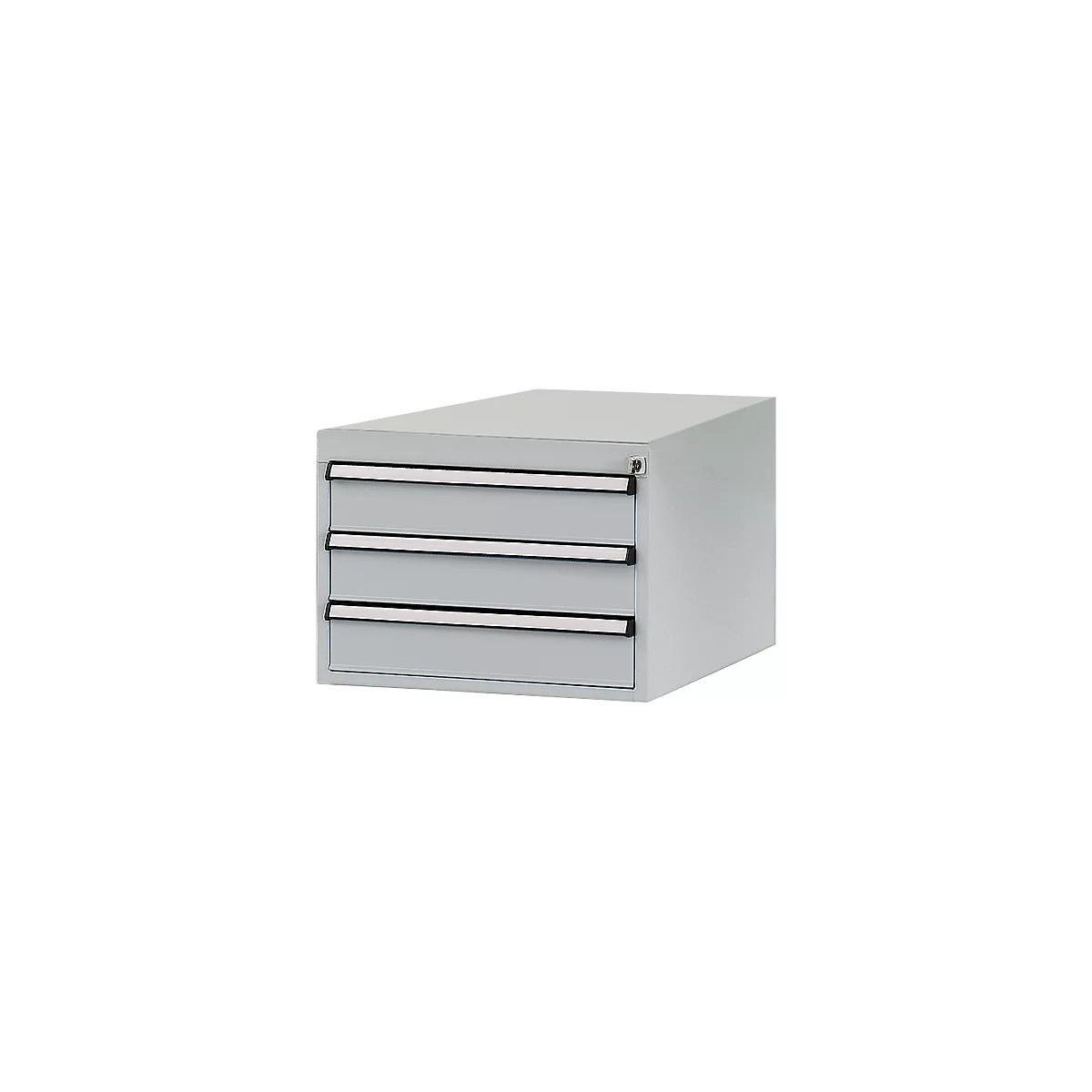 Tiroirs inférieurs Manuflex, pour P 800 mm, alu argent