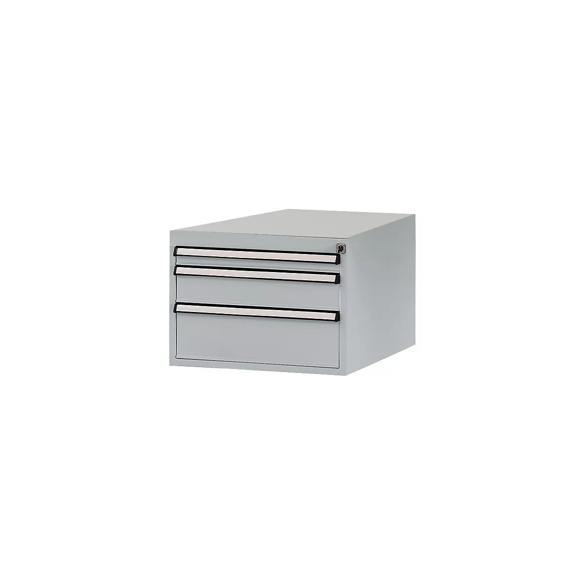 Tiroirs inférieurs Manuflex, pour P 800 mm, alu argent