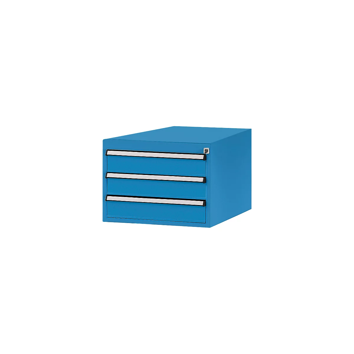 Tiroirs inférieurs Manuflex, pour P 800 mm, bleu clair