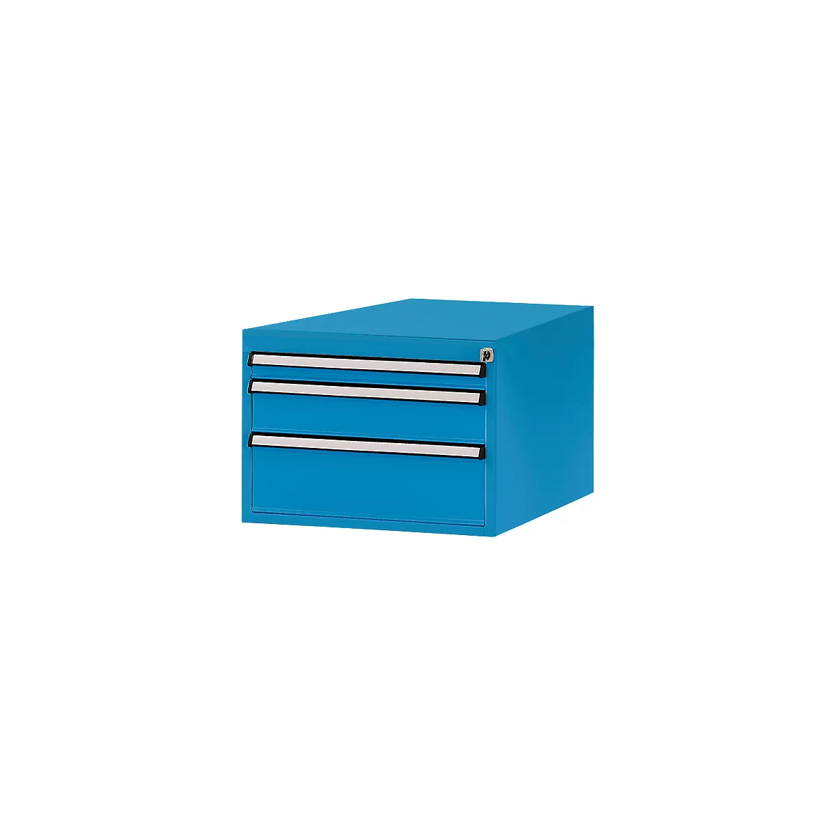 Tiroirs inférieurs Manuflex, pour P 800 mm, bleu clair