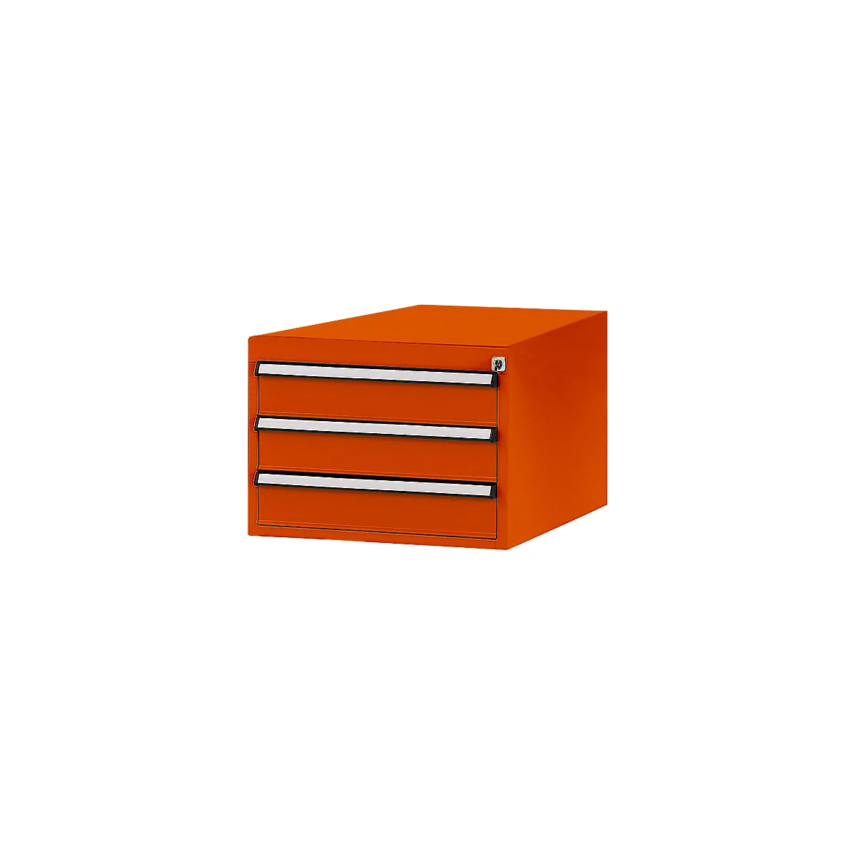Tiroirs inférieurs Manuflex, pour P 800 mm, rouge orangé