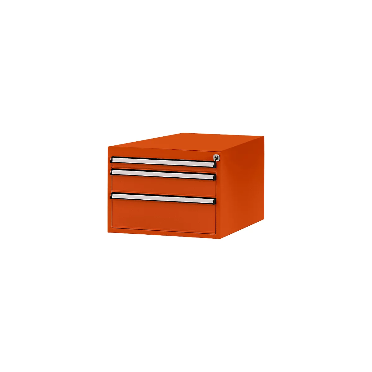 Tiroirs inférieurs Manuflex, pour P 800 mm, rouge orangé