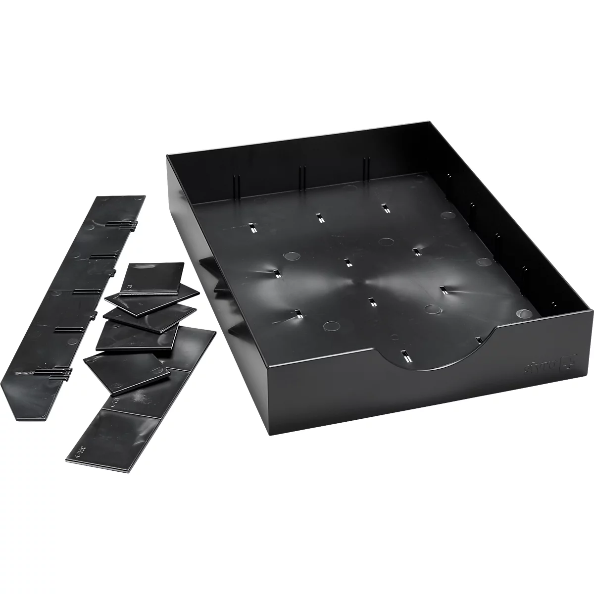 Tiroirs pour station de tri Styro styrodoc, noir