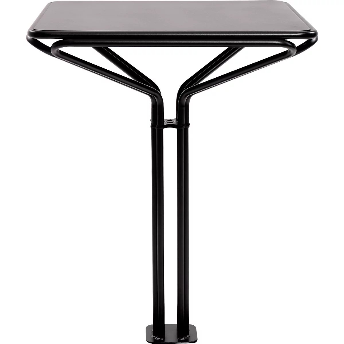 Tisch Bistro 80X80 Tischplatte lackiert schwarz