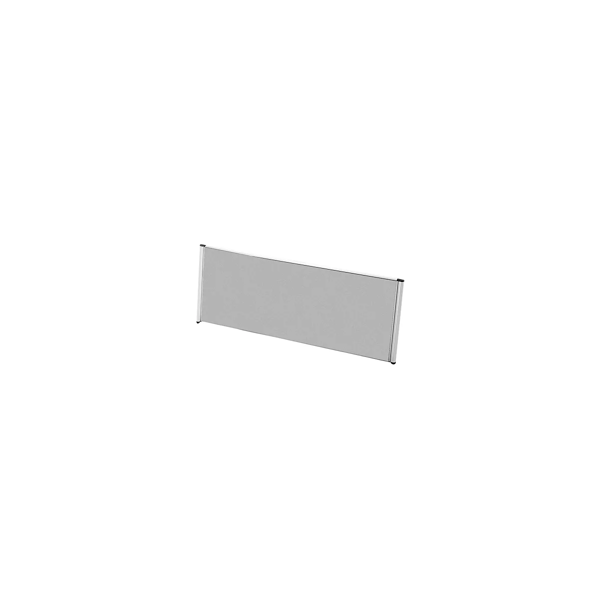 Tisch-Trennwand Aluna, 1000 x 600 mm, grau