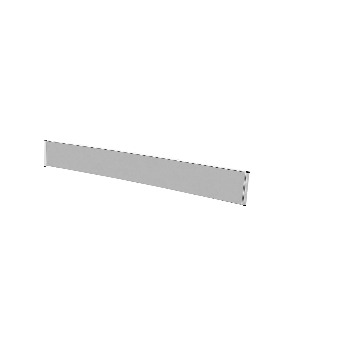 Tisch-Trennwand Aluna, 2000 x 400 mm, grau
