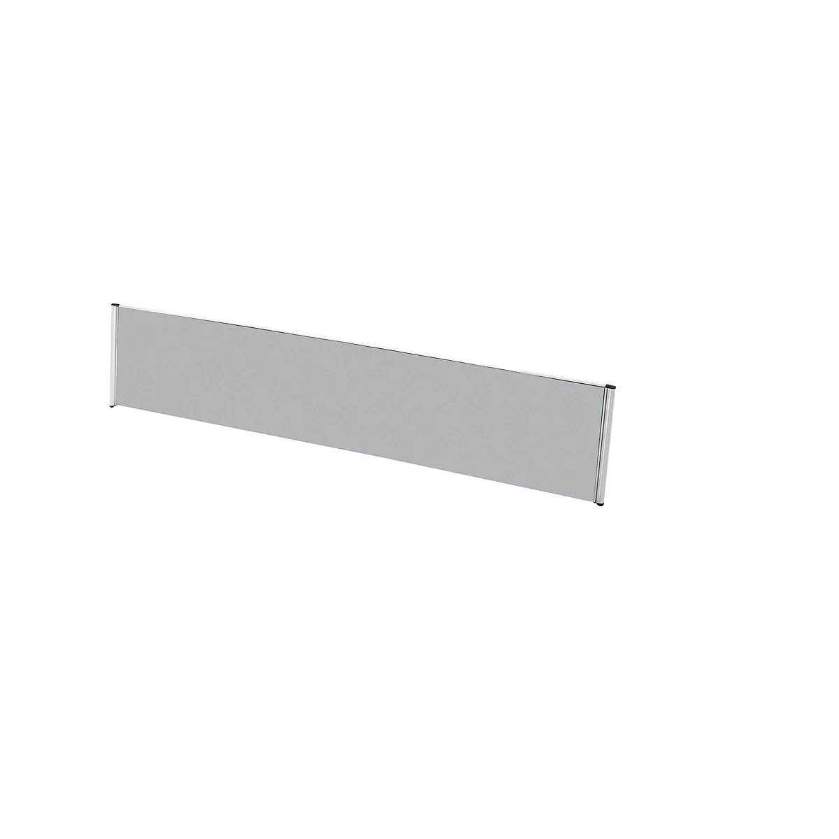 Tisch-Trennwand Aluna, 2000 x 600 mm, grau