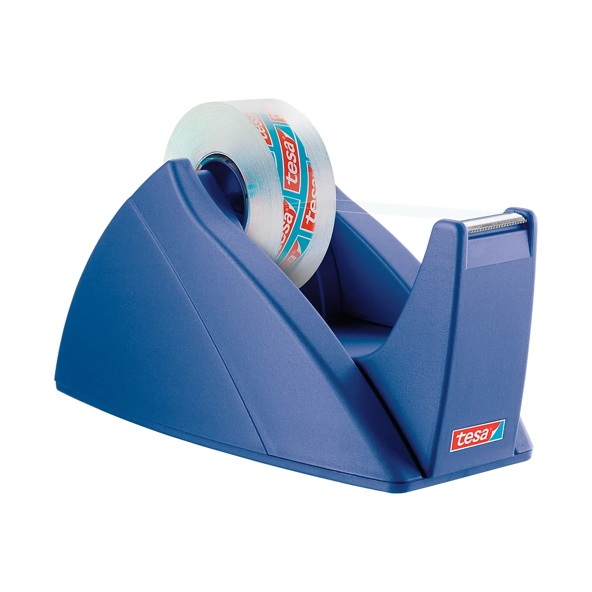 Tischabroller tesa® Basis, royalblau