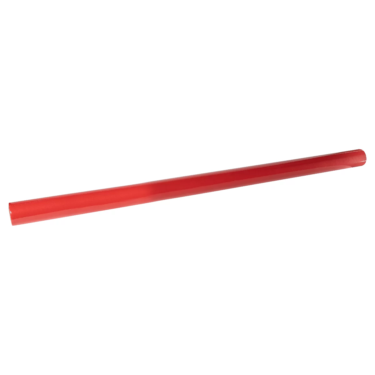 Roter, langer Stab, leicht gebogen.