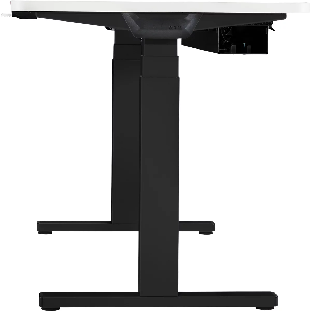 Tischsystem WINEA Startup 2.0 Designline, elektrisch höhenverstellbar, L 1800 x B 900 mm, schwarz/weiß