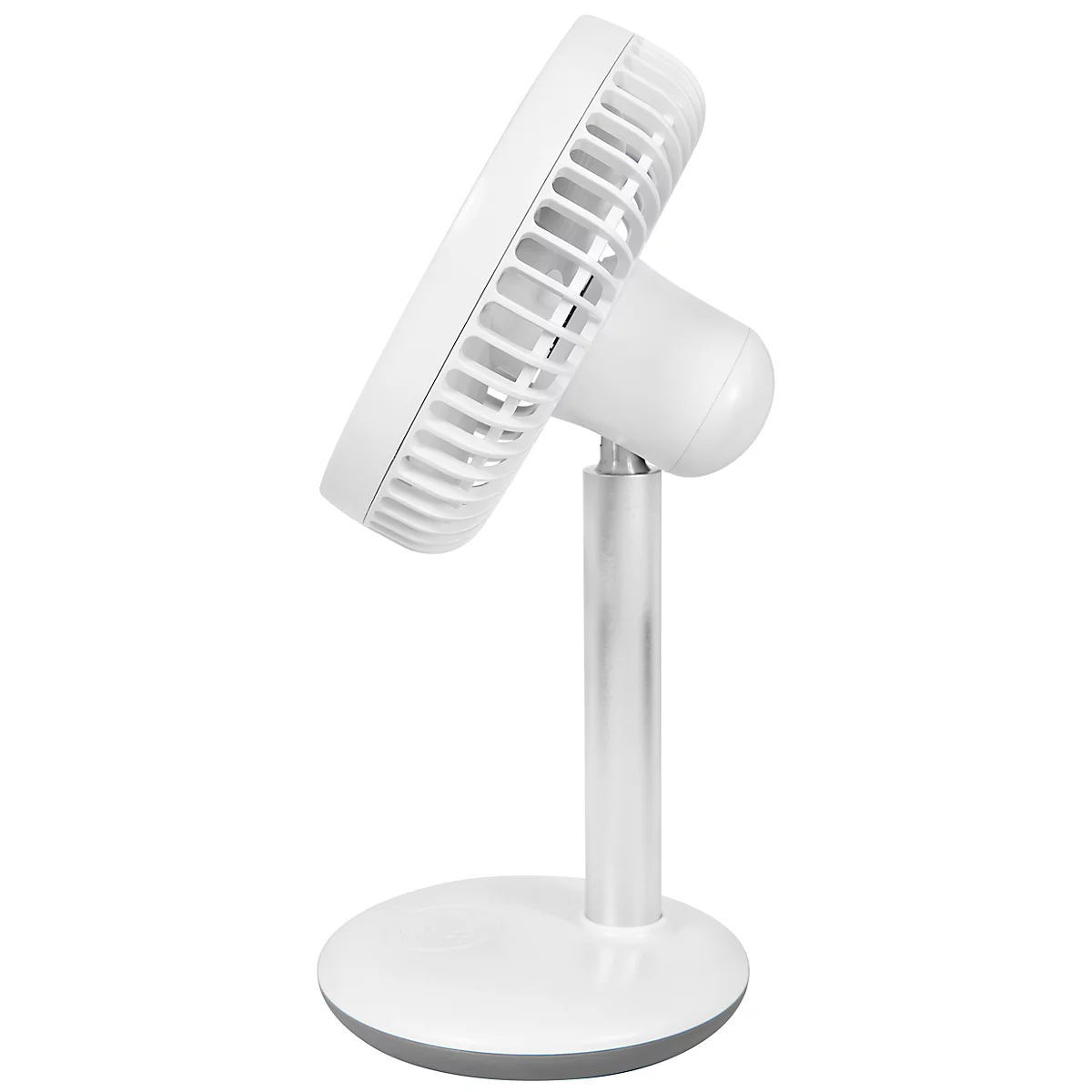 Tischventilator Gutfels Venti 3010 R, 4 Geschwindigkeitstufen, 2 Modi, neigbar, Akkubetrieb bis 12 h, weiß