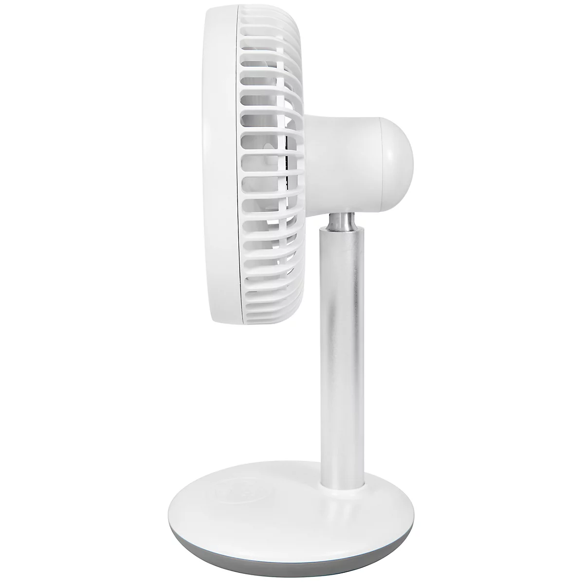 Tischventilator Gutfels Venti 3010 R, 4 Geschwindigkeitstufen, 2 Modi, neigbar, Akkubetrieb bis 12 h, weiß