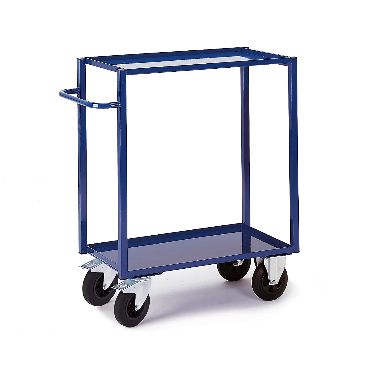 Tischwagen, 2 Ladeflächen/Blechwannen, 995 x 695 mm, Tragkraft 400 kg