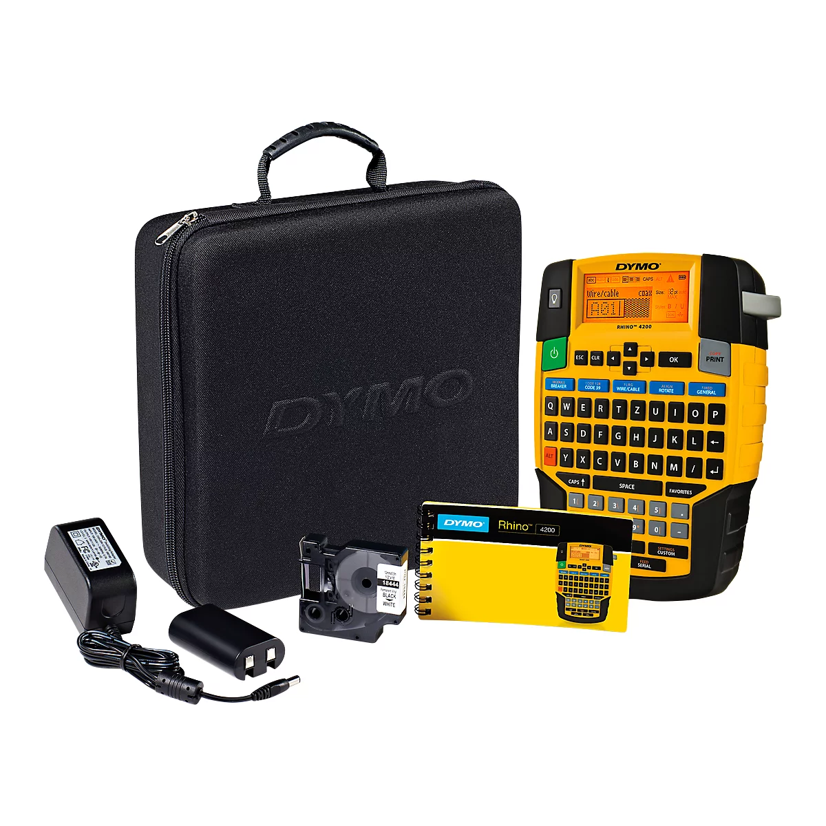 Titreuse Rhino 4200 en lot DYMO®, coffret