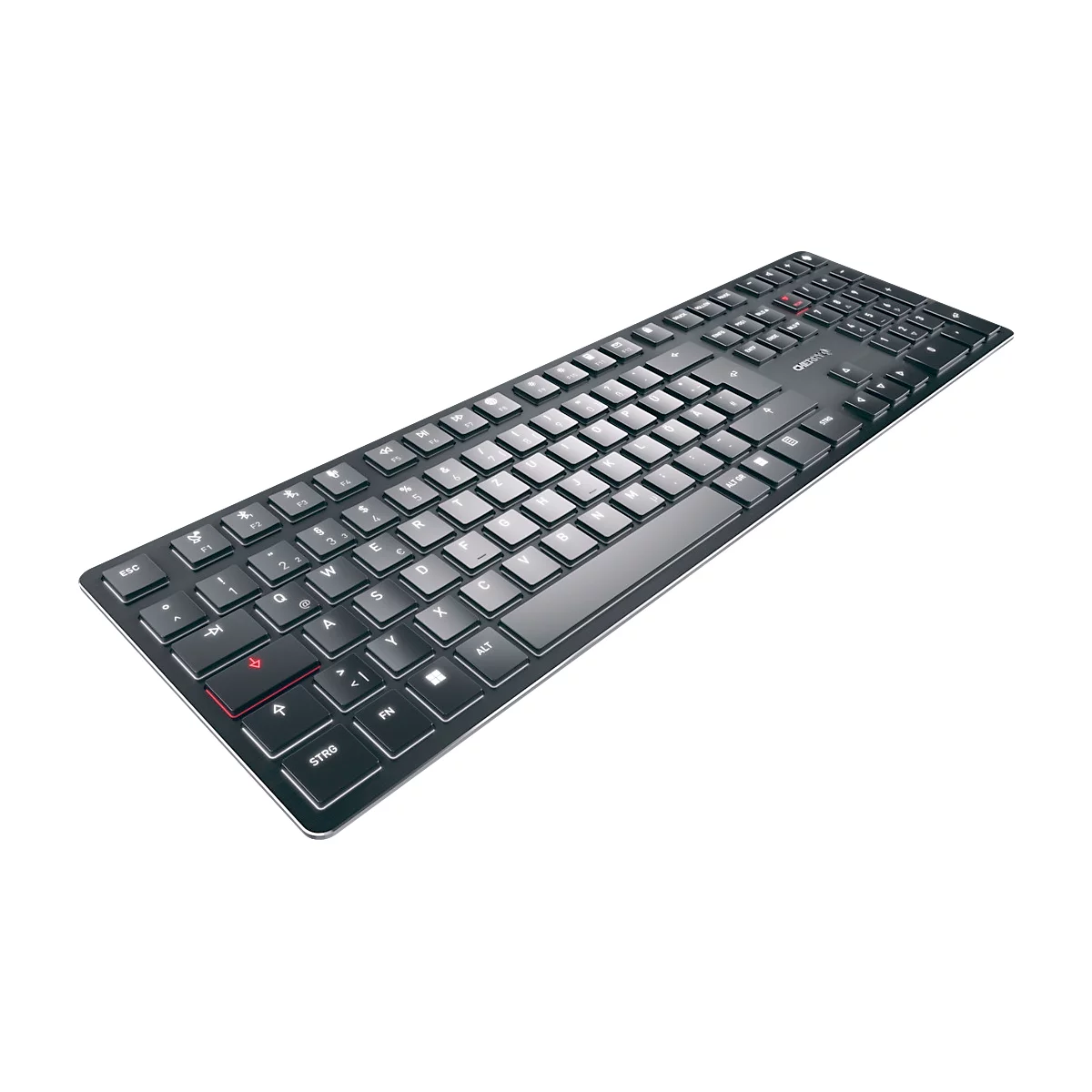 Toetsenbord Cherry KW X ULP, QWERTZ, verlicht, mechanisch, slank ontwerp, zwart
