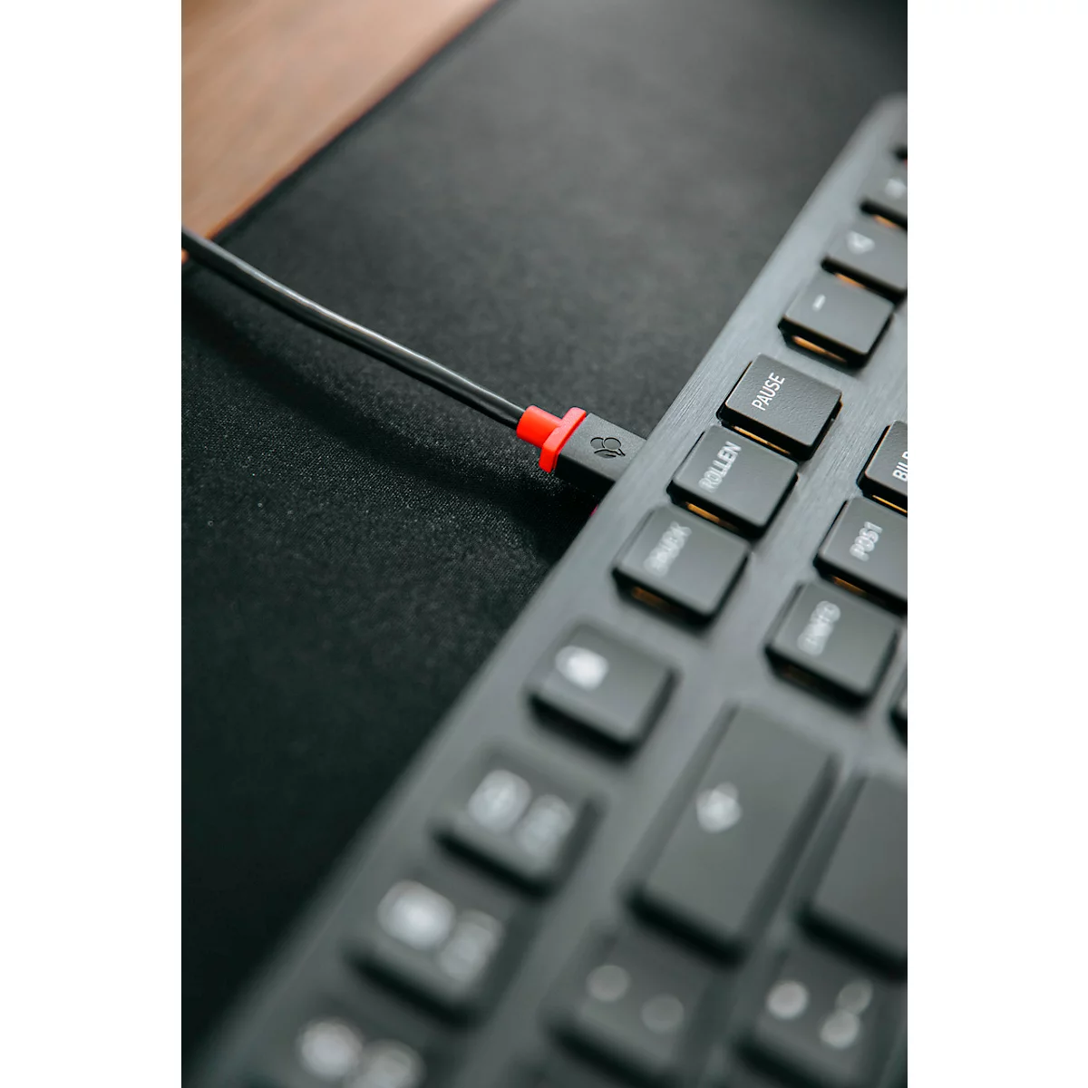 Toetsenbord Cherry KW X ULP, QWERTZ, verlicht, mechanisch, slank ontwerp, zwart