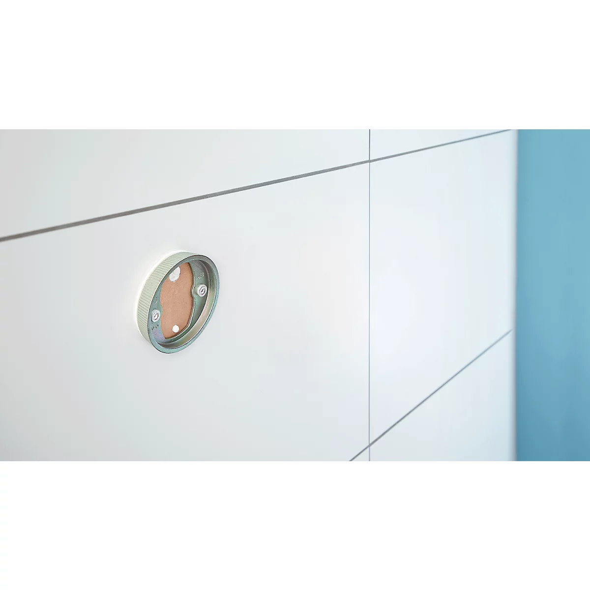 Toiletpapierhouder tesa Moon, bevestiging zonder boren, incl. kleefoplossing, verwijderbaar, roestvrijstalen look