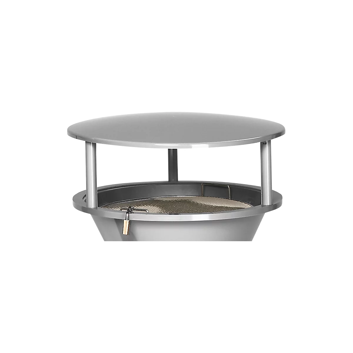 Toit, pour cendrier sur pied, en plastique, argent