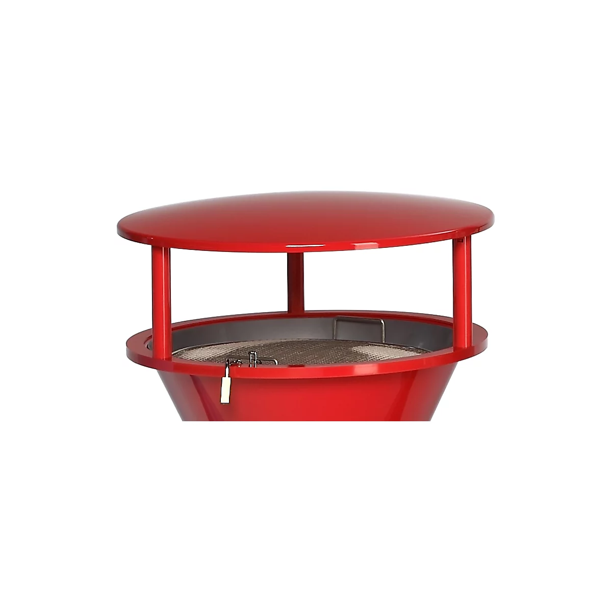Toit, pour cendrier sur pied, en plastique, rouge