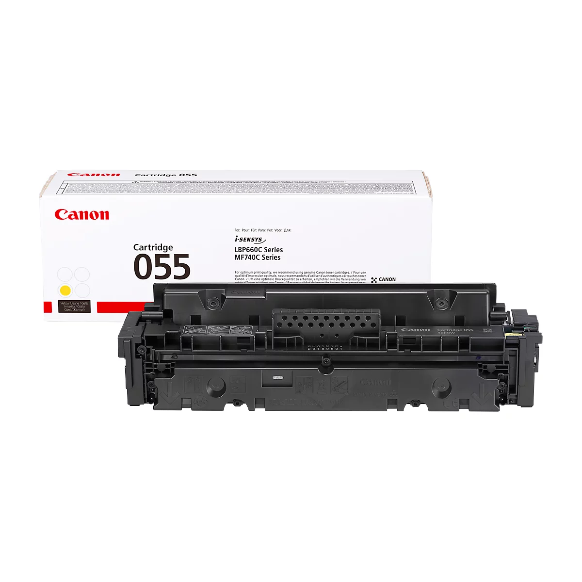 Toner Canon imageClass 055 Y, jaune, 2100 p.