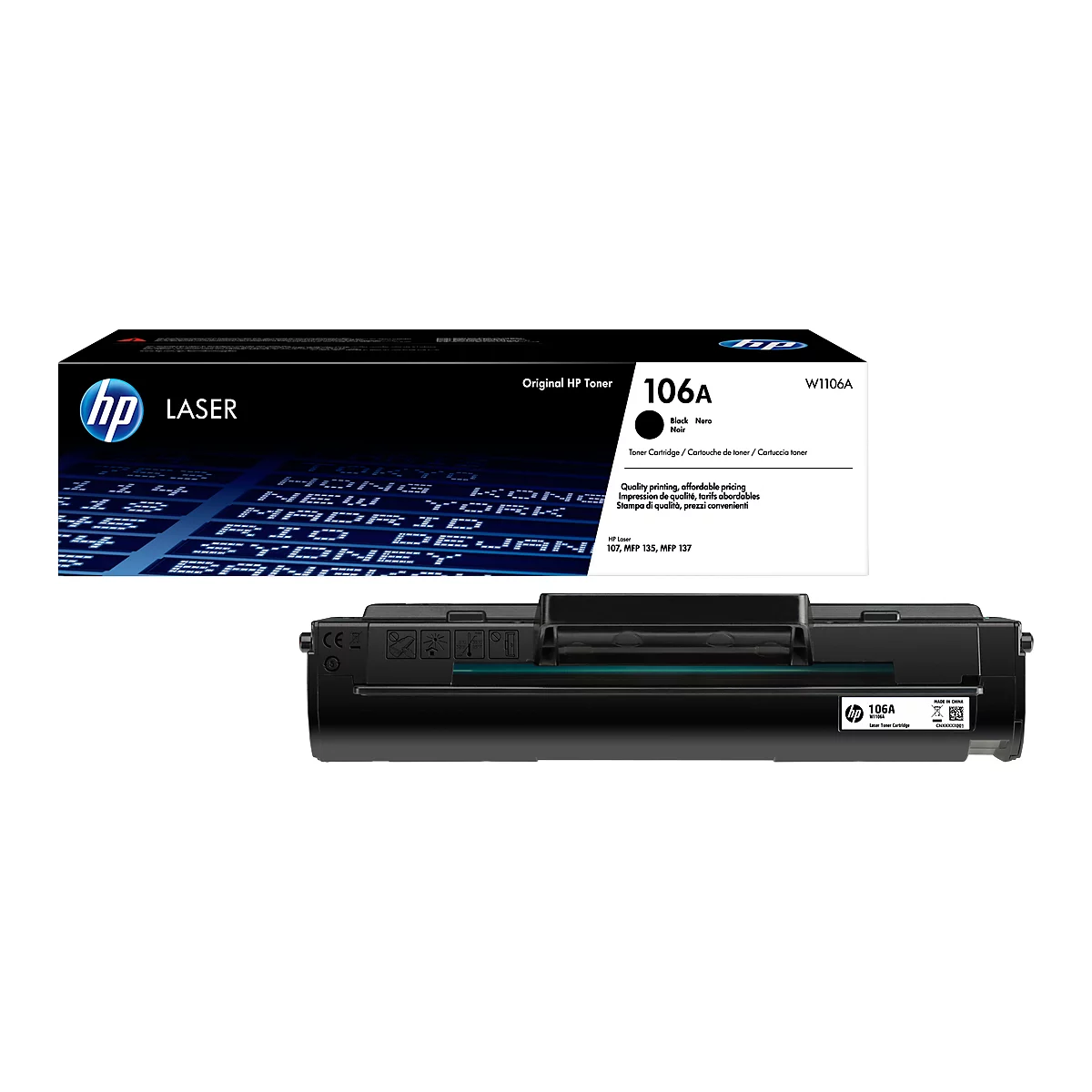 Toner HP 106A, W1106A, noir, 1000 p.