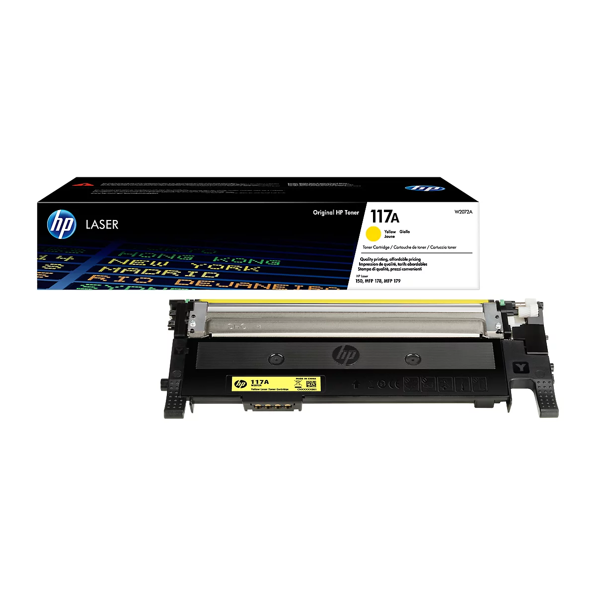 Toner HP 117A W2072A, jaune