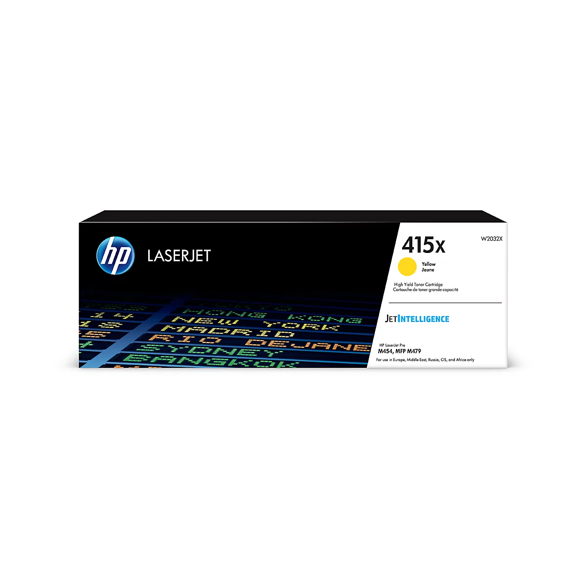 Toner HP, 415X, jaune W2032X, 6.000 pages, original