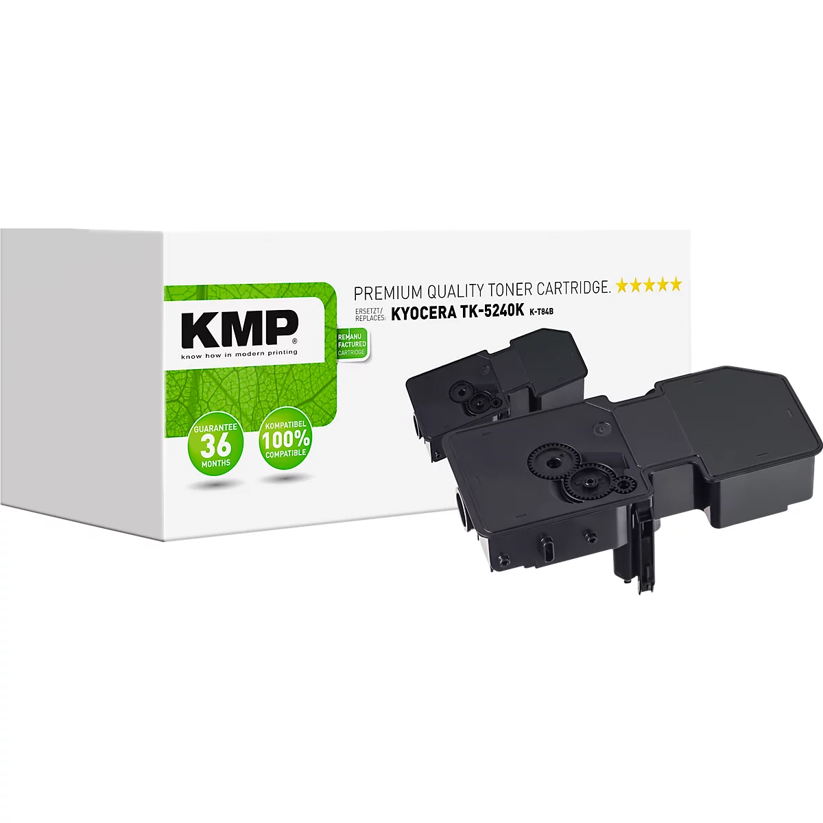Toner KMP, ersetzt Kyocera TK5240K (TK-5240K), bis 4000 Seiten, Einzelpack, schwarz
