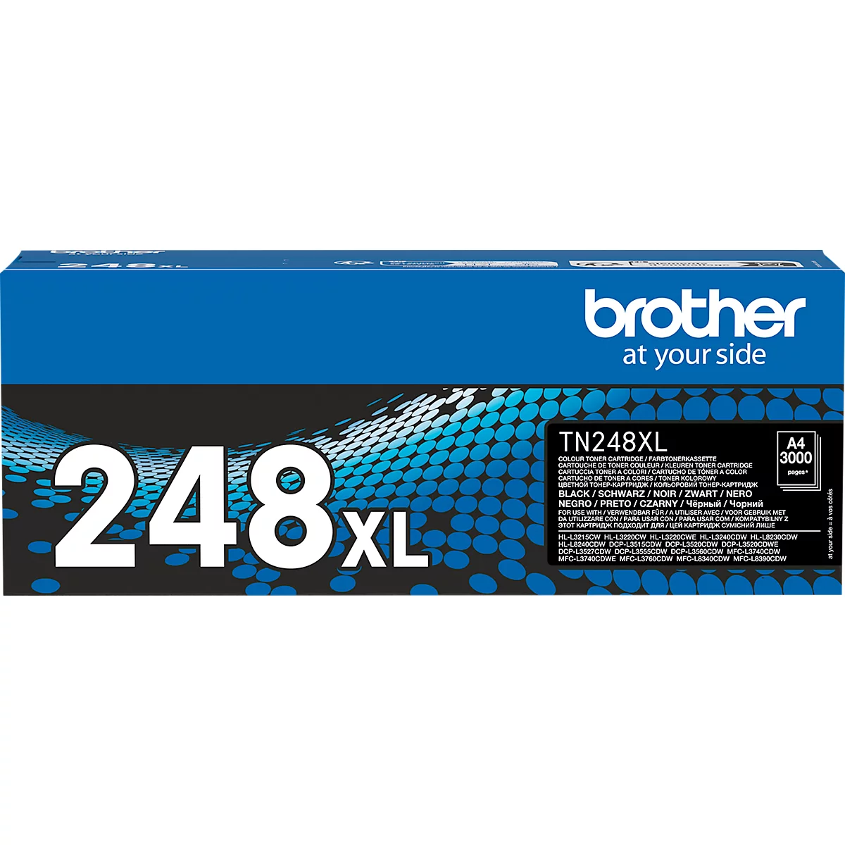 Toner original Brother TN-248XLBK, jusqu'à 3000 pages A4, noir
