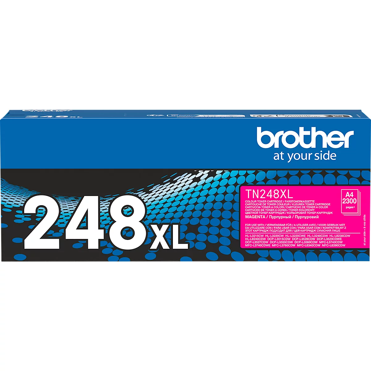 Toner original Brother TN-248XLM, jusqu'à 2300 pages A4, magenta