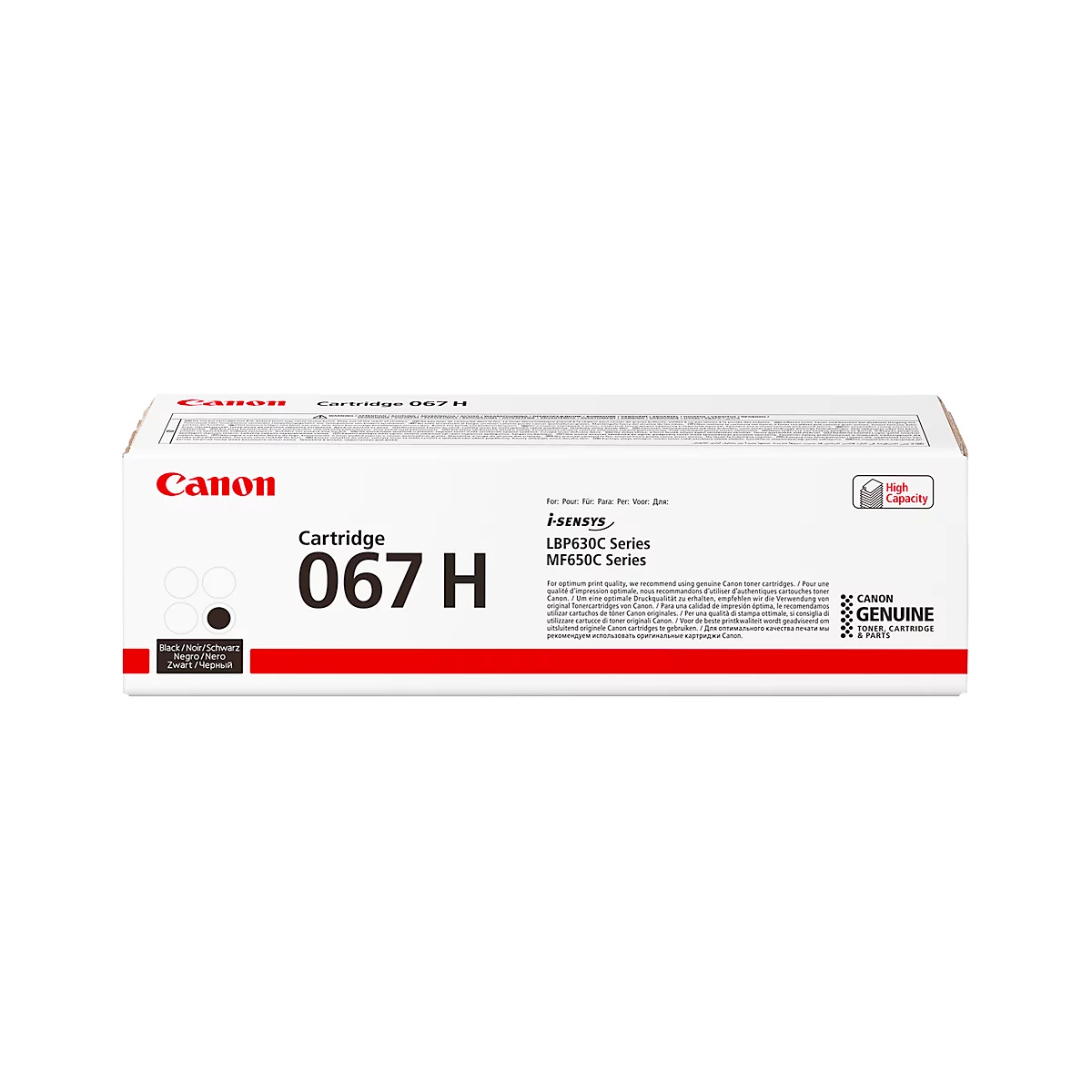 Toner original Canon 067HBK, pack individuel, noir