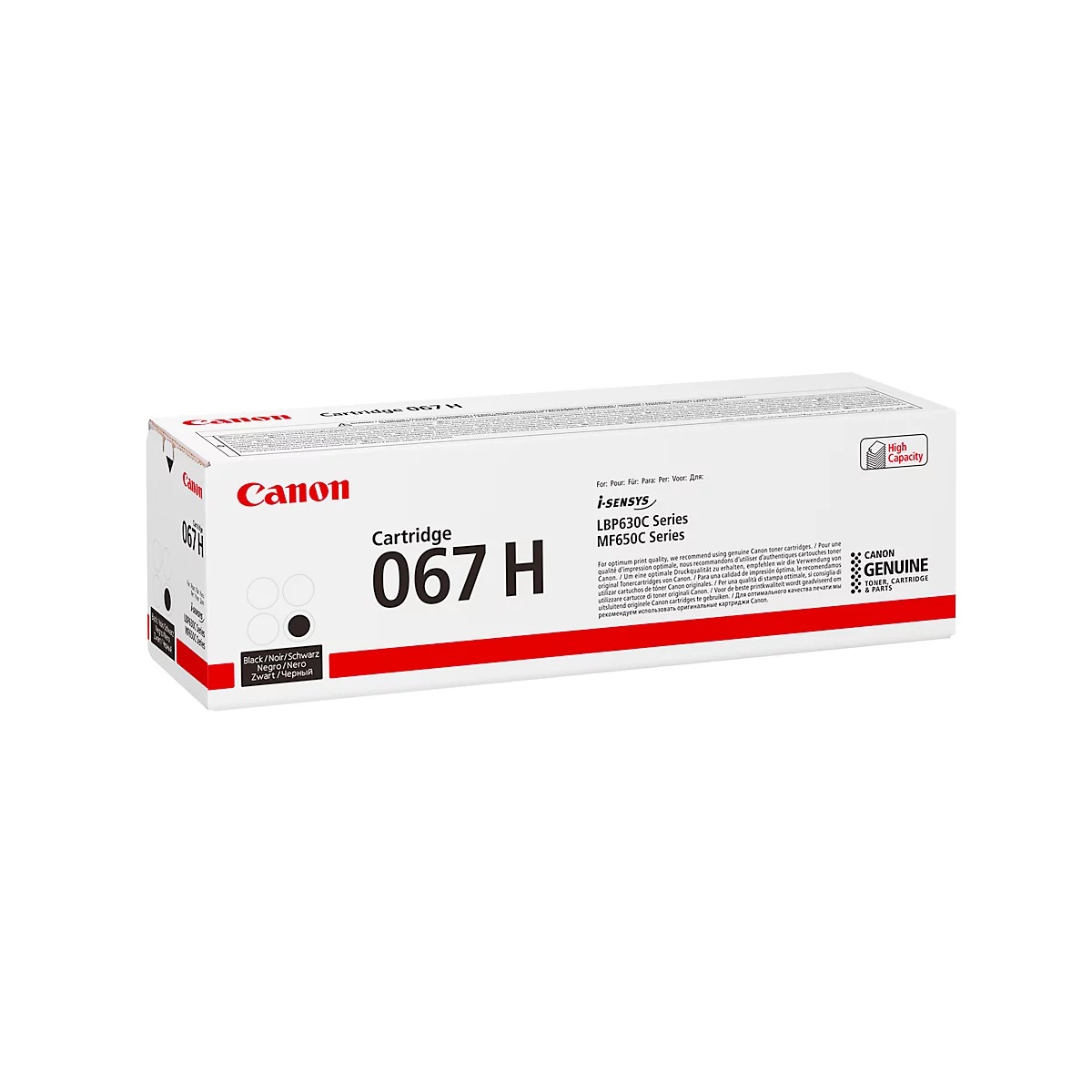 Toner original Canon 067HBK, pack individuel, noir