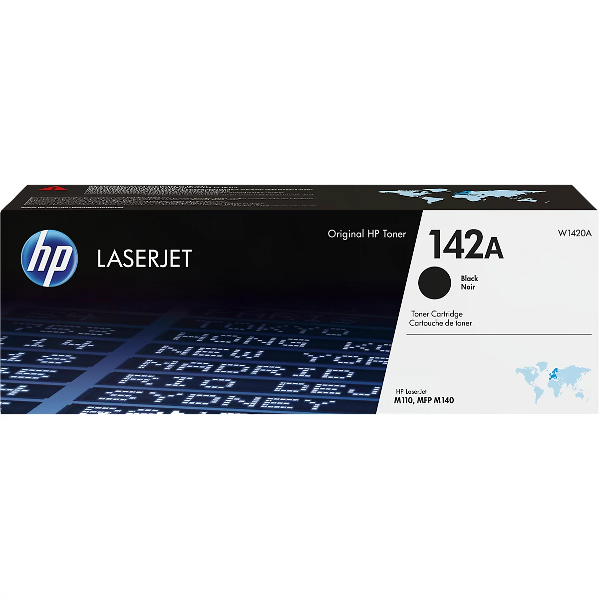 Toner original HP 142A, pack individuel, noir