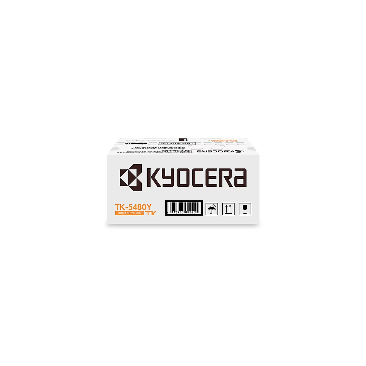 Toner original Kyocera TK-5480Y, jusqu'à 1250 pages, pack individuel, jaune