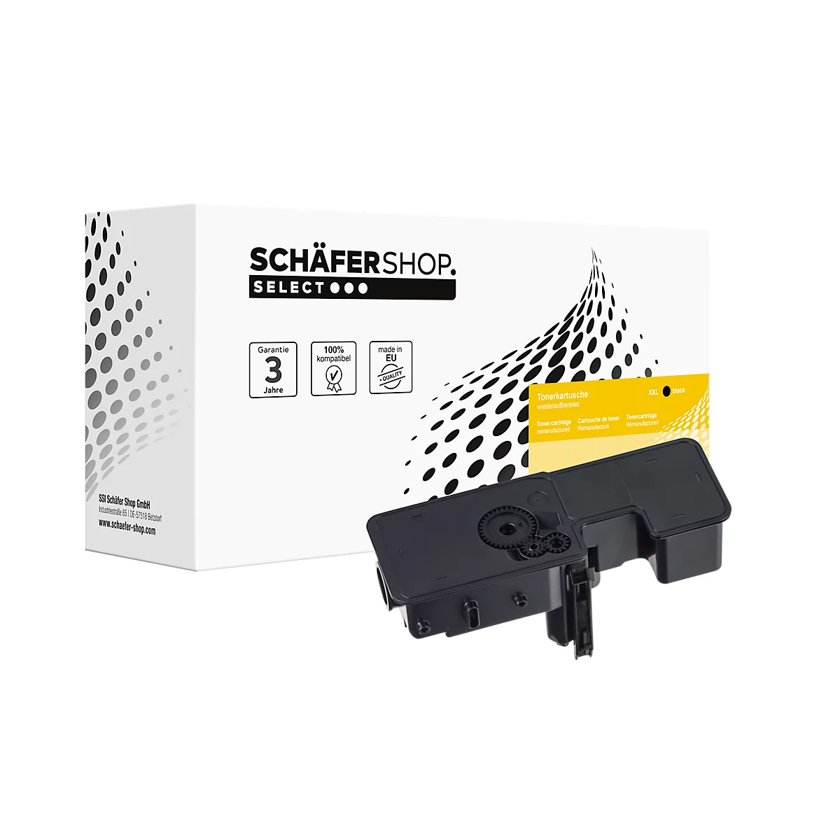 Toner Schäfer Shop compatible avec TK5230C 1T02R9CNL0 Kyocera, pour env. 2200 pages, cyan
