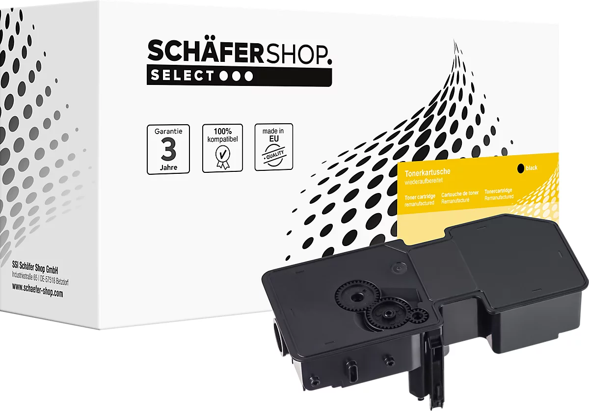 Toner Schäfer Shop compatible avec TK5240K 1T02R70NL0 Kyocera, pour env. 3000 pages, cyan