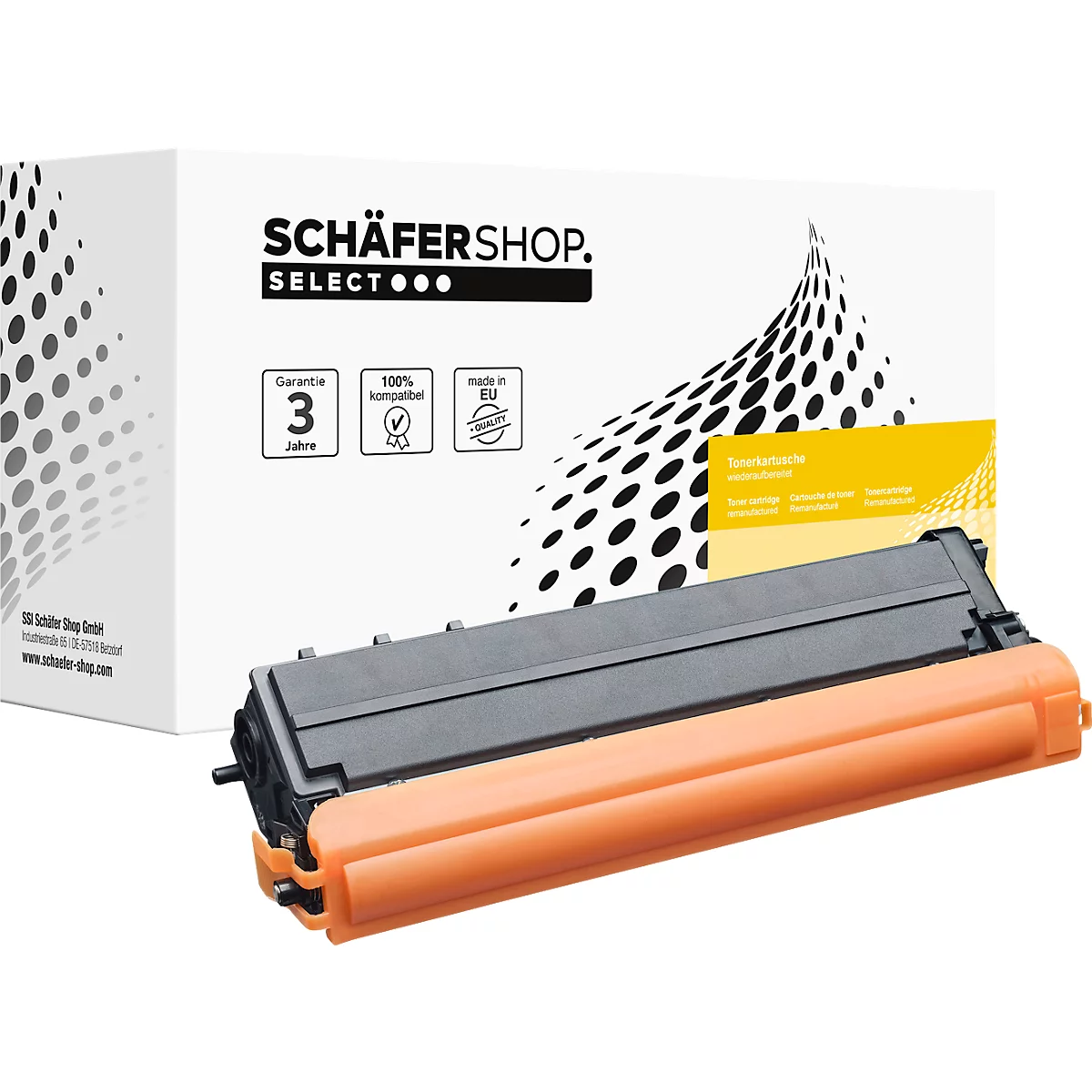 Toner Schäfer Shop compatible avec TN-421BK Brother, env. 3000 pages, noir