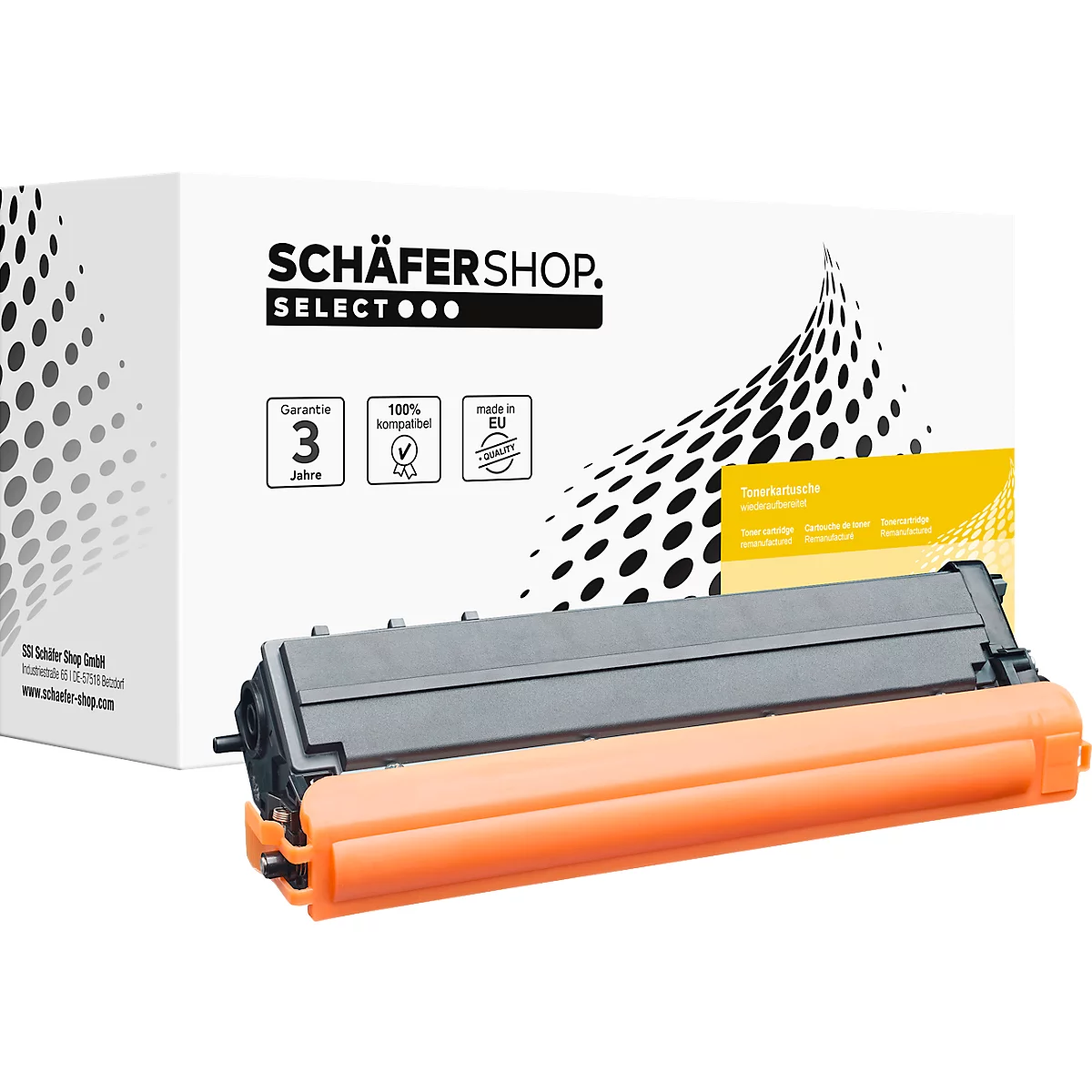 Toner Schäfer Shop compatible avec TN-423Y Brother, env. 4000 pages, jaune