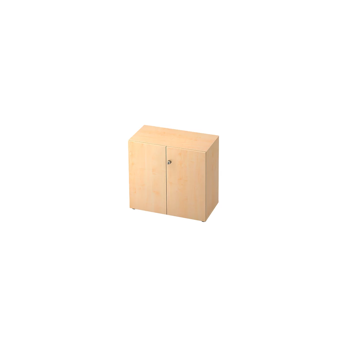 TOPAS LINE archiefkast, 2 dossierhoogtes, afsluitbare deuren, ahorn decor/mapeldoorn decor